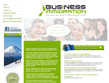 Tablet Screenshot of businessimmigrationnz.com